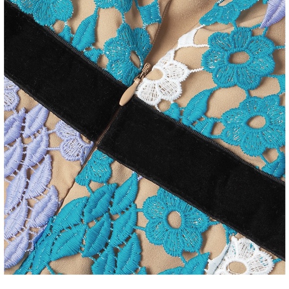 Elliatt Deception Velvet-Trimmed Lace Mini Dress size S NWT - Picture 6 of 12